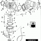 FXS-1200 2FH7 FX Super Glide (1977) CARBURETOR - 1976 TO EARLY 1978