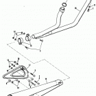 FXS-1200 2FH7 FX Super Glide (1977) INTERCONNECTED DUAL EXHAUST SYSTEM - LATE 1975 TO ...