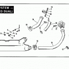 XLCH-1000 4AH6 Sportster 1000 (1976) EXHAUST SYSTEM - CONNECTED DUAL - 1976 & EARLIER