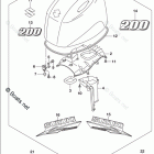 DF 200ATX Engine Cover (For 0EP) (DF200AT E03)