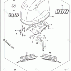 DF 200ATX Engine Cover (For 0EP) (DF200AZ E03)