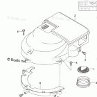 DF 150STX Silencer / Ring Gear Cover (DF150ST E03)