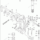 DF 115AZX Swivel Bracket (DF115AT E40)