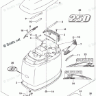 DF 250ZX Engine Cover (For 0EP) (DF250ST E03)