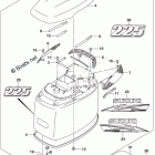 DF 225ZXX Engine Cover (For 0EP) (DF225T E03)