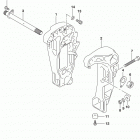 DF40AT,50AT,AVT,60AT,AVT Clamp bracket (df50avt e03)