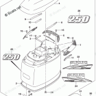 DF 250ZX Engine Cover (For 0EP)(DF250Z E03)