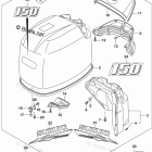 DF 150STX Engine Cover (For 0EP) (DF150Z E03)