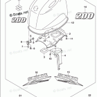 DF 200ATX Engine Cover (For Y5S) (DF200AZ E03)