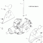 R06RD50AC RANGER 500 4X4 EFI Gearcase mounting, rear