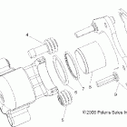 R07RF68AD/AF RANGER 700 EFI 6X6 Brake caliper, front
