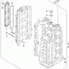 DF100A 115A 140A ,AT,AZ,AST Cylinder block (df100at e03:up to vin.510015)