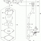 DF100A 115A 140A ,AT,AZ,AST Water pump (df115at e03)