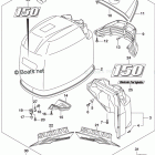 DF 150STX Engine Cover (For 0EP) (DF150Z E03)