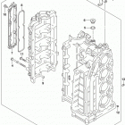 DF100A 115A 140A ,AT,AZ,AST Cylinder block (df115at e03:up to vin.510120)