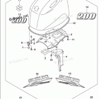 DF 200ATX Engine Cover (For Y5S) (DF200AT E03)