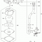DF100A 115A 140A ,AT,AZ,AST Water pump (df115ast e03)