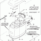 DF 225ZX Engine Cover (For 0EP)(DF225Z E03)