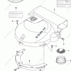 DF 150STX Silencer / Ring Gear Cover (DF175TG E03)