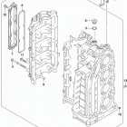 DF100A 115A 140A ,AT,AZ,AST Cylinder block (df140at e03:up to vin.510249)