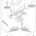 DF 200ATX Engine Cover (For 0EP) (DF200AT E03)