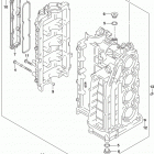 DF100A 115A 140A ,AT,AZ,AST Cylinder block (df115az e03:from vin.510004)