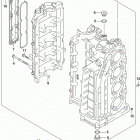 DF100A 115A 140A ,AT,AZ,AST Cylinder block (df100at e03:from vin.510016)