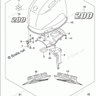 DF 200ATX Engine Cover (For 0EP) (DF200AZ E03)