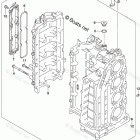 DF 140ATX Cylinder Block (DF140AZ E03:Up To VIN.510025)