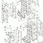 DF200T,Z 225,T,Z 250,T,Z,ST Cylinder head (df225t e03)