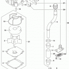 DF100A 115A 140A ,AT,AZ,AST Water pump (df100at e03)