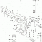 DF100A 115A 140A ,AT,AZ,AST Swivel bracket (df100at e03)