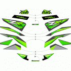 ZR 8000 SNO PRO ES 129 GREEN Наклейки