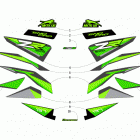 ZR 8000 SNO PRO ES 137 GREEN Наклейки