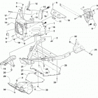 ZR 6000 LTD ES 129 GREEN Front frame assembly
