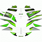 ZR 9000 SNO PRO 129 GREEN Наклейки