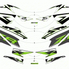 ZR 6000 LTD ES 129 GREEN Наклейки