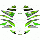 ZR 6000 SNO PRO ES 129 GREEN Наклейки