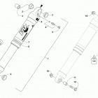 M 8000 SNO PRO 153 3.0 ORANGE Задняя подвеска ,задний амортизатор