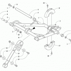 M 8000 MOUNTAIN CAT ES 162 BLACK Задняя подвеска ,передний рычаг