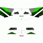XF 8000 CROSSTREK ES 137 GREEN Наклейки