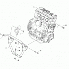 ZR 9000 THUNDERCAT 137 BLACK Опора двигателя и вариатор