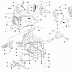 ZR 7000 129 GREEN Front frame assembly