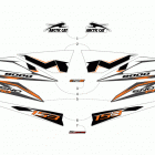 M 8000 SNO PRO 153 3.0 ORANGE Наклейки