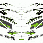 XF 8000 HIGH COUNTRY LTD ES 153 GREEN Наклейки