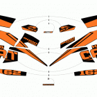 M 9000 KING CAT 162 BLACK Наклейки