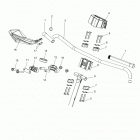 S18DCL8PS/PEM 800 RUSH XCR/INTL ALL OPTIONS Steering, upper and handlebar asm. - s18dcl8ps  / ...