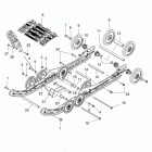 S17DCL8PSA/PEL 800 RUSH XCR/INTL ES Suspension, rear and track - s17dcl8psa  /  pel (6...