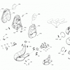 SUMMIT 600HO E-TEC 01- exhaust system engine 600ho e-tec