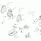 RENEGADE 800R E-TEC 01- exhaust system engine 800r e-tec